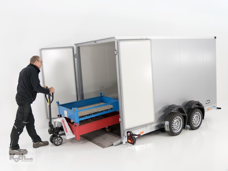 Anhänger des Typs Sonstige Koffer-Absenkanhänger 157x343cm Höhe:190cm 2,7t|silber (Ko13281934So), Neumaschine in Winsen (Luhe) (Bild 1)